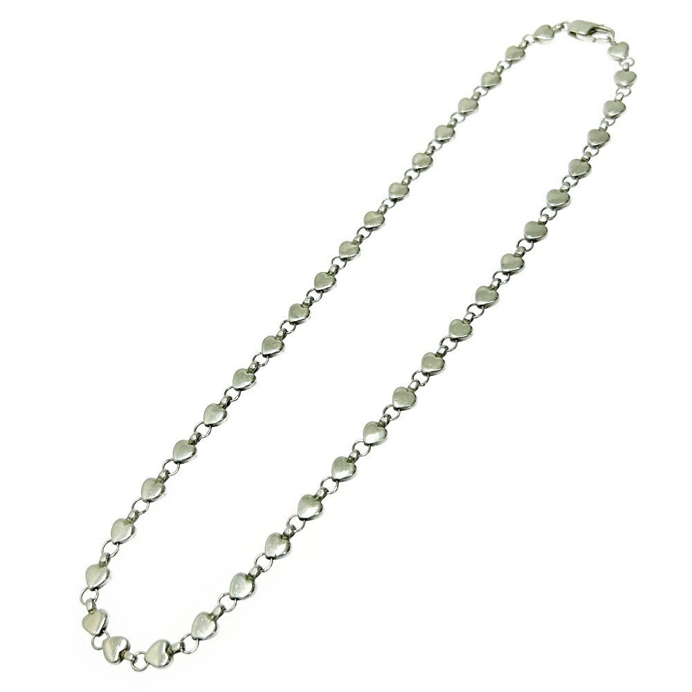 TIFFANY Co Silver Puff Heart Necklace
